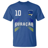 Curacao Soccer Sports Graphic Number 10 Jersey Style T Shirt Proud Curaçaoans Football Fans Game Day Pride