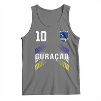 Curacao Soccer Sports Graphic Number 10 Jersey Style Tank Top Proud Curaçaoans Football Fans Game Day Pride
