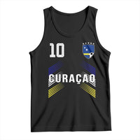 Curacao Soccer Sports Graphic Number 10 Jersey Style Tank Top Proud Curaçaoans Football Fans Game Day Pride