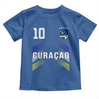 Curacao Soccer Sports Graphic Number 10 Jersey Style Toddler T Shirt Proud Curaçaoans Football Fans Game Day Pride