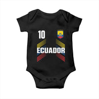 Ecuador Soccer Sports Graphic Number 10 Jersey Style Baby Onesie Proud Ecuadorian Football Fans Game Day Pride