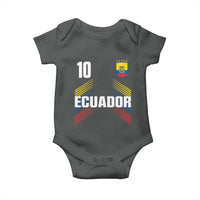 Ecuador Soccer Sports Graphic Number 10 Jersey Style Baby Onesie Proud Ecuadorian Football Fans Game Day Pride