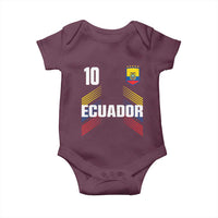 Ecuador Soccer Sports Graphic Number 10 Jersey Style Baby Onesie Proud Ecuadorian Football Fans Game Day Pride