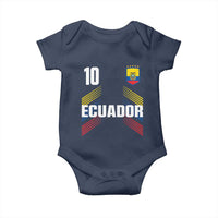 Ecuador Soccer Sports Graphic Number 10 Jersey Style Baby Onesie Proud Ecuadorian Football Fans Game Day Pride
