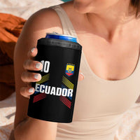 Ecuador Soccer Sports Graphic Number 10 Jersey Style 4 in 1 Can Cooler Tumbler Proud Ecuadorian Football Fans Game Day Pride