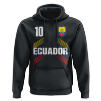 Ecuador Soccer Sports Graphic Number 10 Jersey Style Hoodie Proud Ecuadorian Football Fans Game Day Pride