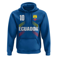Ecuador Soccer Sports Graphic Number 10 Jersey Style Hoodie Proud Ecuadorian Football Fans Game Day Pride