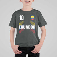 Ecuador Soccer Sports Graphic Number 10 Jersey Style T Shirt For Kid Proud Ecuadorian Football Fans Game Day Pride