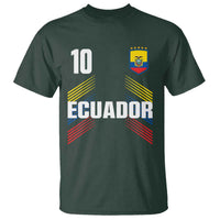 Ecuador Soccer Sports Graphic Number 10 Jersey Style T Shirt Proud Ecuadorian Football Fans Game Day Pride