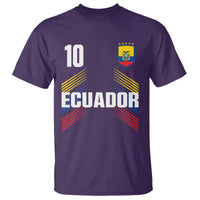 Ecuador Soccer Sports Graphic Number 10 Jersey Style T Shirt Proud Ecuadorian Football Fans Game Day Pride