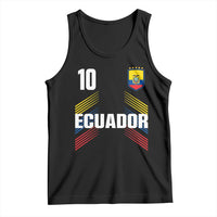 Ecuador Soccer Sports Graphic Number 10 Jersey Style Tank Top Proud Ecuadorian Football Fans Game Day Pride