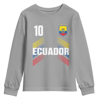 Ecuador Soccer Sports Graphic Number 10 Jersey Style Youth Sweatshirt Proud Ecuadorian Football Fans Game Day Pride