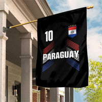 Paraguay Soccer Sports Graphic Number 10 Jersey Style Garden Flag Proud Paraguayan Football Fans Game Day Pride