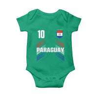 Paraguay Soccer Sports Graphic Number 10 Jersey Style Baby Onesie Proud Paraguayan Football Fans Game Day Pride