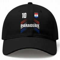 Paraguay Soccer Sports Graphic Number 10 Jersey Style Baseball Cap Proud Paraguayan Football Fans Game Day Pride