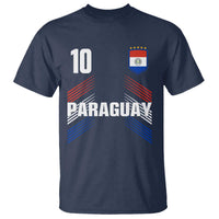 Paraguay Soccer Sports Graphic Number 10 Jersey Style T Shirt Proud Paraguayan Football Fans Game Day Pride