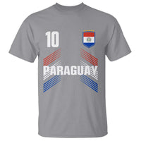 Paraguay Soccer Sports Graphic Number 10 Jersey Style T Shirt Proud Paraguayan Football Fans Game Day Pride