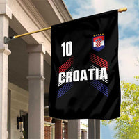 Croatia Soccer Sports Graphic Number 10 Jersey Style Garden Flag Proud Croatian Football Fans Game Day Pride