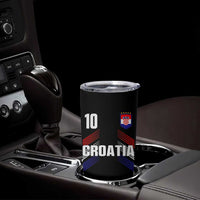 Croatia Soccer Sports Graphic Number 10 Jersey Style Tumbler Cup Proud Croatian Football Fans Game Day Pride