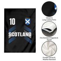 Scotland Soccer Sports Graphic Number 10 Jersey Style Garden Flag Proud Scottish Football Fans Game Day Pride