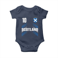 Scotland Soccer Sports Graphic Number 10 Jersey Style Baby Onesie Proud Scottish Football Fans Game Day Pride