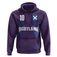Scotland Soccer Sports Graphic Number 10 Jersey Style Hoodie Proud Scottish Football Fans Game Day Pride