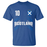 Scotland Soccer Sports Graphic Number 10 Jersey Style T Shirt Proud Scottish Football Fans Game Day Pride