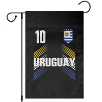 Uruguay Soccer Sports Graphic Number 10 Jersey Style Garden Flag Proud Uruguayan Football Fans Game Day Pride