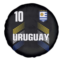 Uruguay Soccer Sports Graphic Number 10 Jersey Style Spare Tire Cover Proud Uruguayan Football Fans Game Day Pride