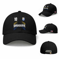 Uruguay Soccer Sports Graphic Number 10 Jersey Style Baseball Cap Proud Uruguayan Football Fans Game Day Pride