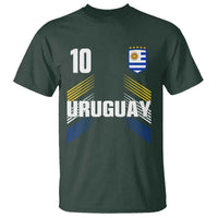 Uruguay Soccer Sports Graphic Number 10 Jersey Style T Shirt Proud Uruguayan Football Fans Game Day Pride