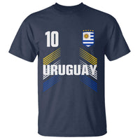 Uruguay Soccer Sports Graphic Number 10 Jersey Style T Shirt Proud Uruguayan Football Fans Game Day Pride