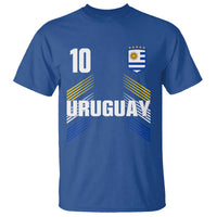 Uruguay Soccer Sports Graphic Number 10 Jersey Style T Shirt Proud Uruguayan Football Fans Game Day Pride