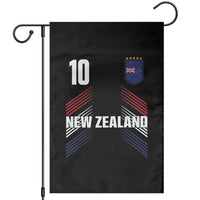 New Zealand Soccer Sports Graphic Number 10 Jersey Style Garden Flag Proud Kiwis Football Fans Game Day Pride