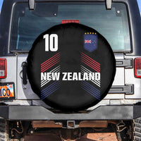 New Zealand Soccer Sports Graphic Number 10 Jersey Style Spare Tire Cover Proud Kiwis Football Fans Game Day Pride