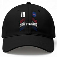 New Zealand Soccer Sports Graphic Number 10 Jersey Style Baseball Cap Proud Kiwis Football Fans Game Day Pride
