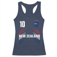 New Zealand Soccer Sports Graphic Number 10 Jersey Style Racerback Tank Top Proud Kiwis Football Fans Game Day Pride