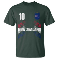 New Zealand Soccer Sports Graphic Number 10 Jersey Style T Shirt Proud Kiwis Football Fans Game Day Pride