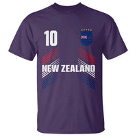New Zealand Soccer Sports Graphic Number 10 Jersey Style T Shirt Proud Kiwis Football Fans Game Day Pride