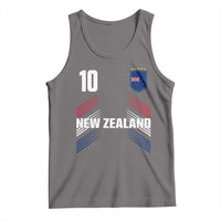 New Zealand Soccer Sports Graphic Number 10 Jersey Style Tank Top Proud Kiwis Football Fans Game Day Pride