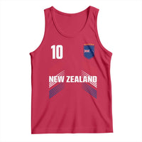 New Zealand Soccer Sports Graphic Number 10 Jersey Style Tank Top Proud Kiwis Football Fans Game Day Pride
