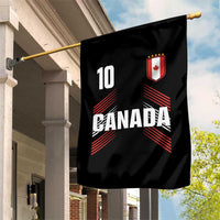 Canada Soccer Sports Graphic Number 10 Jersey Style Garden Flag Proud Canadian Football Fans Game Day Pride