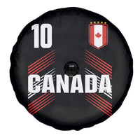 Canada Soccer Sports Graphic Number 10 Jersey Style Spare Tire Cover Proud Canadian Football Fans Game Day Pride
