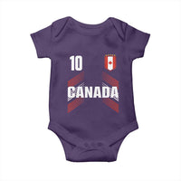 Canada Soccer Sports Graphic Number 10 Jersey Style Baby Onesie Proud Canadian Football Fans Game Day Pride
