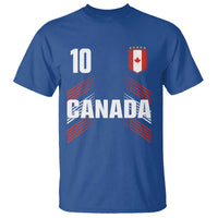 Canada Soccer Sports Graphic Number 10 Jersey Style T Shirt Proud Canadian Football Fans Game Day Pride