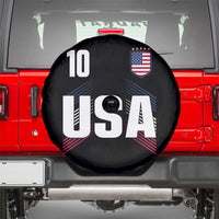 USA Soccer Sports Graphic Number 10 Jersey Style Spare Tire Cover Proud Fans Game Day Pride