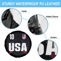 USA Soccer Sports Graphic Number 10 Jersey Style Spare Tire Cover Proud Fans Game Day Pride