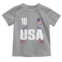 USA Soccer Sports Graphic Number 10 Jersey Style Toddler T Shirt Proud Fans Game Day Pride
