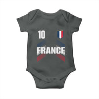 France Soccer Sports Graphic Number 10 Jersey Style Baby Onesie Proud French Football Fans Game Day Pride