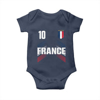 France Soccer Sports Graphic Number 10 Jersey Style Baby Onesie Proud French Football Fans Game Day Pride